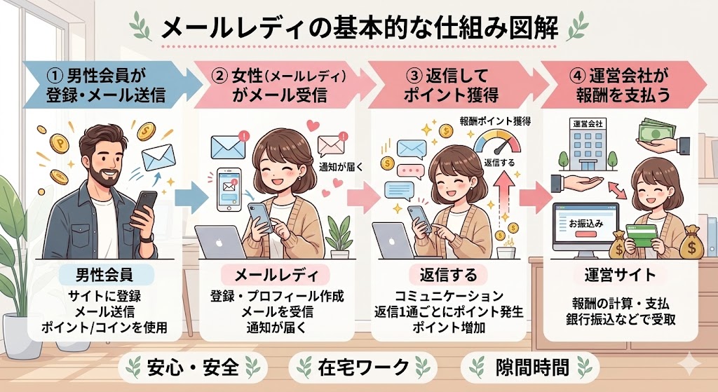 メールレディの基本的な仕組み