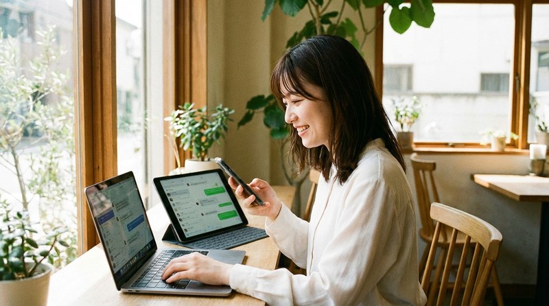 複数サイトを掛け持ちするのイメージ写真